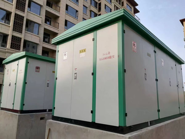 小區(qū)高低壓配電柜安裝完成